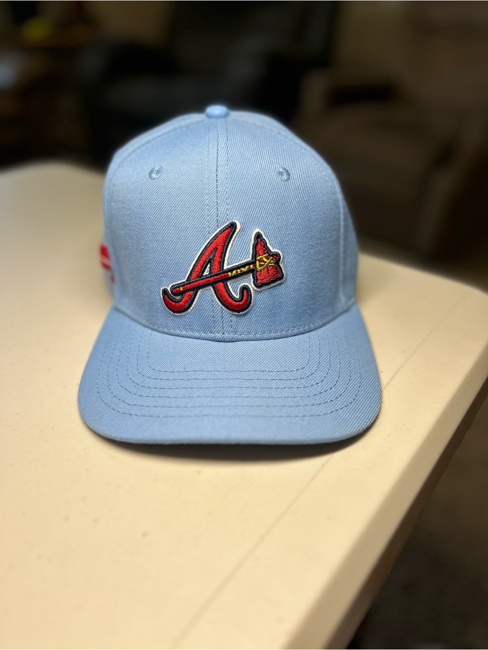 Pro Standard Atlanta Braves Light Blue Embroidered Adjustable Snapback Hat